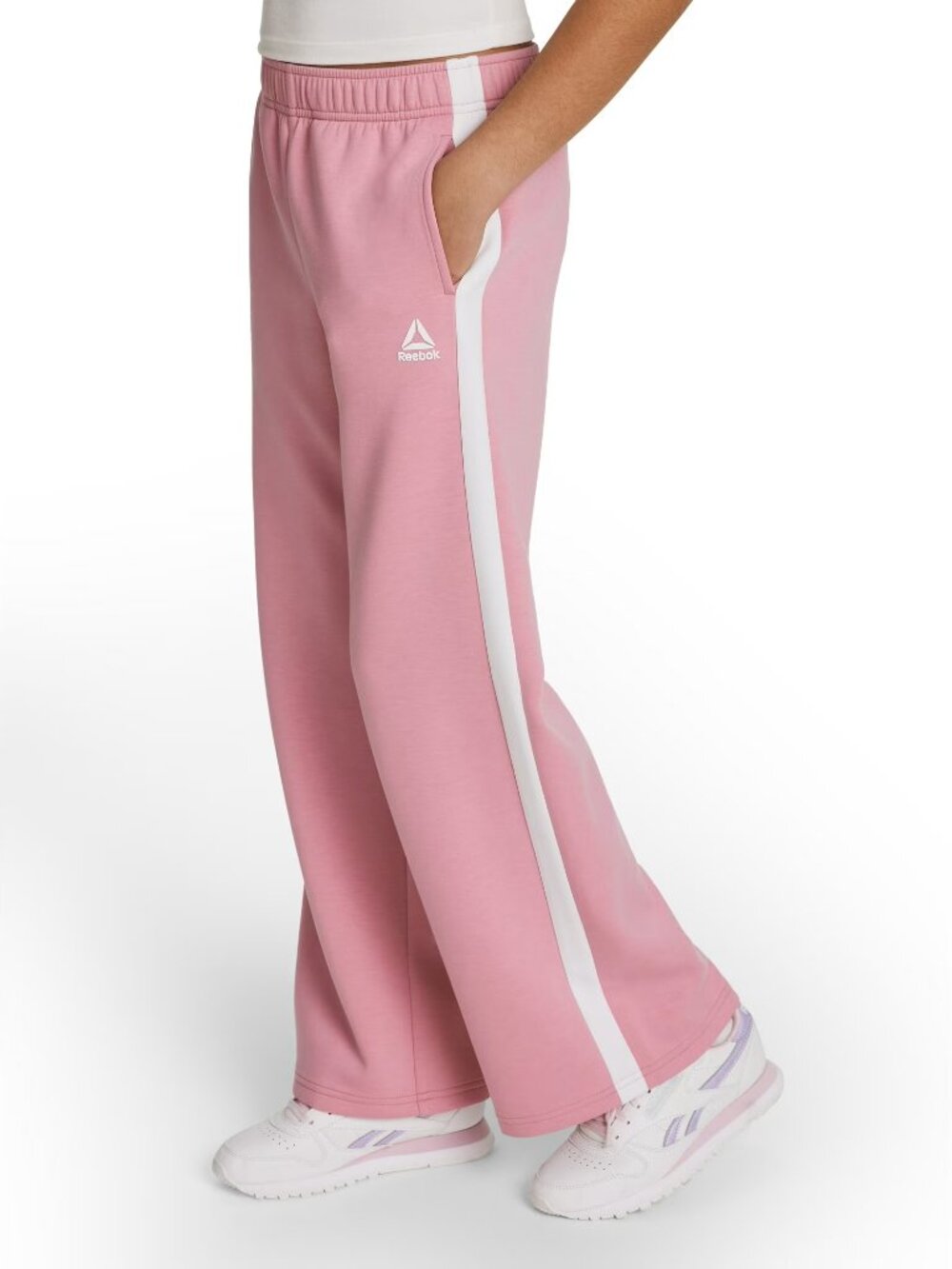 Reebok Girl's Effortless Wideleg Pant, Size XL